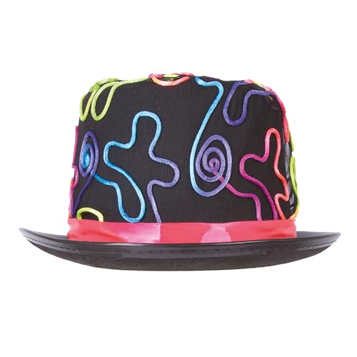 p-tit-clown-46503-zylinder-filz-schwarz-mit-neon-kordel-erwachsene image 7