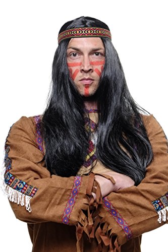 wig-me-up-lm3049-p103-indianer-per-cke-schwarz-60-cm image 6