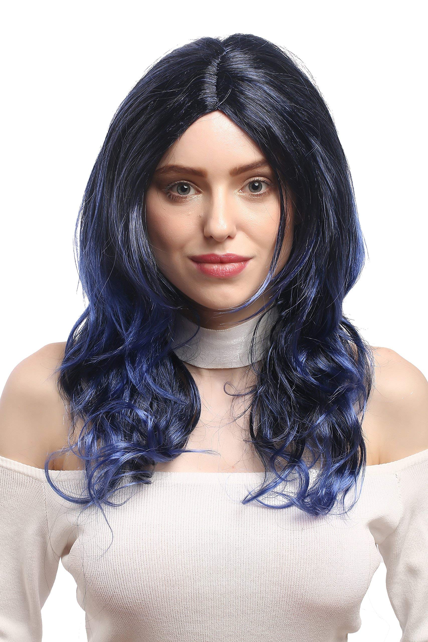 wig-me-up-91275-za103tzau1-damenper-cke-lang-wellig-schwarz-blauviolett-50-cm image 4