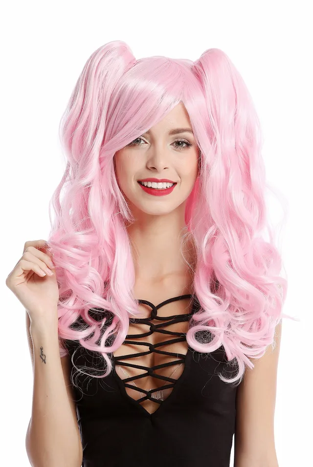 wig-me-up-yzf-4379-damenper-cke-cosplay-gothic-lolita-hellrosa-mit-z-pfen image 1