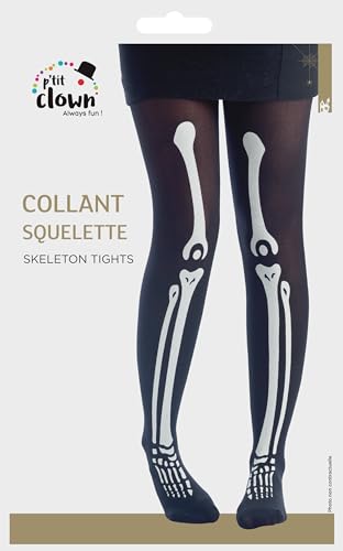 ptit-clown-skelett-strumpfhose-damen-schwarz-einheitsgr-e image 5