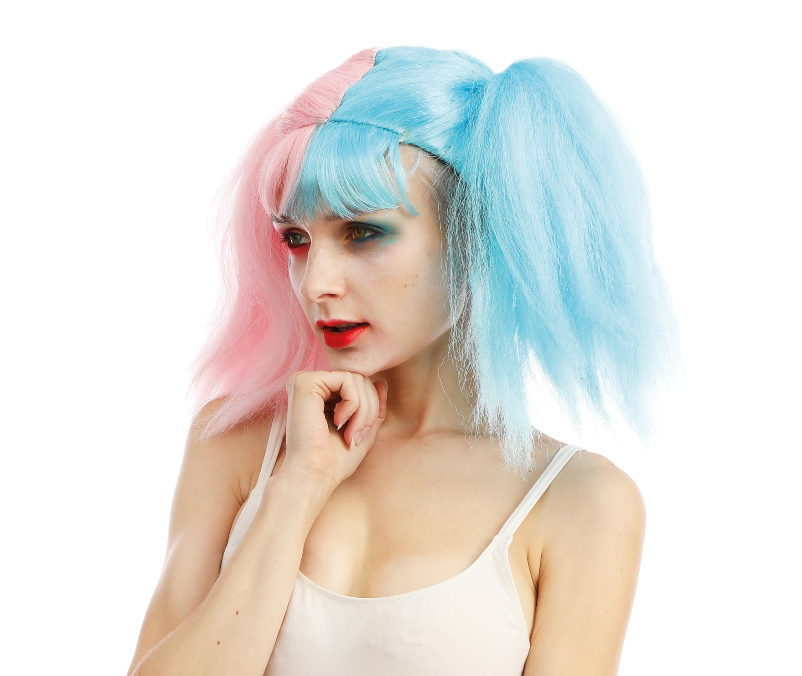 ptit-clown-harlekin-per-cke-mit-zipfeln-blau-rosa image 2