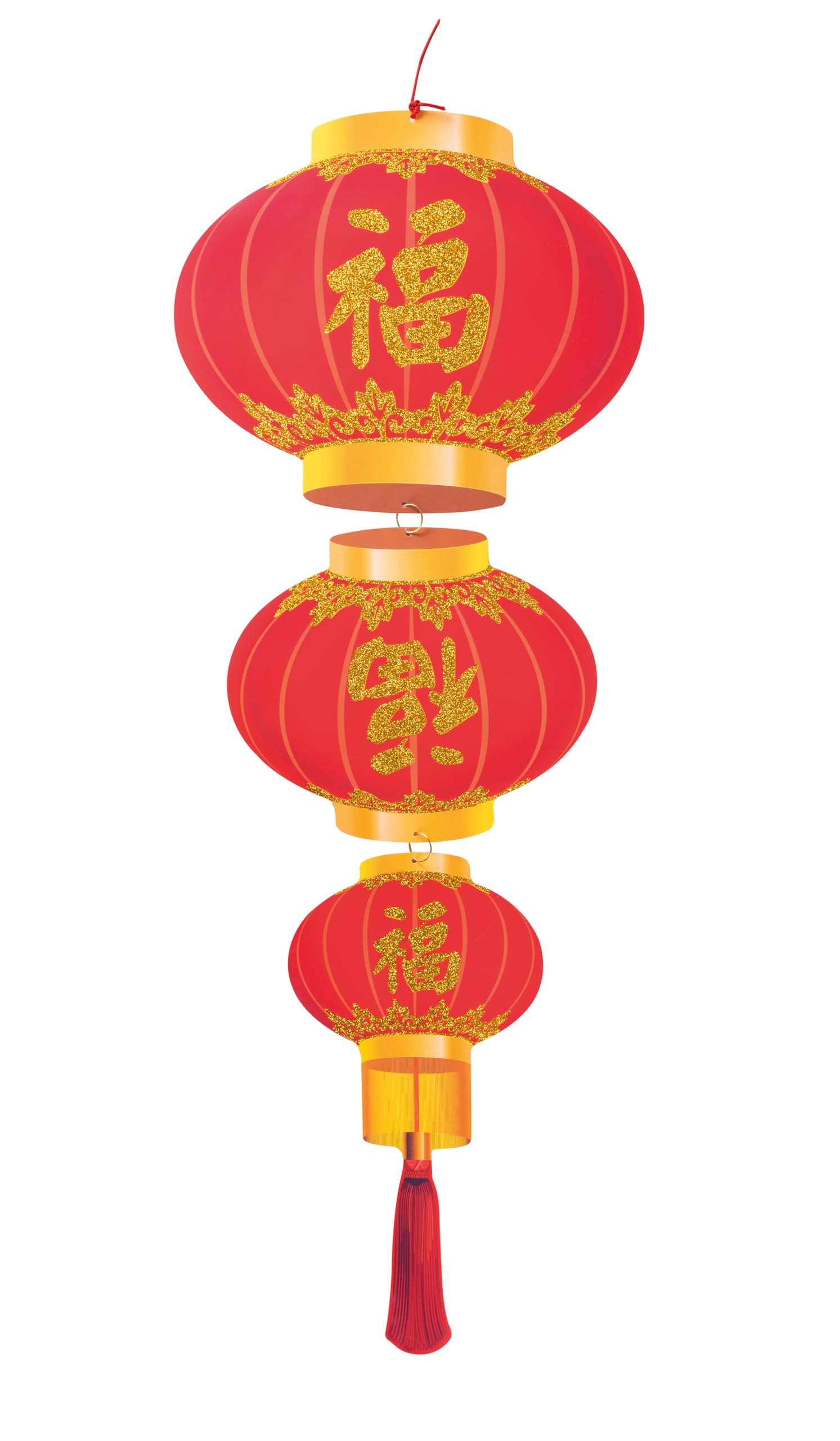 p-tit-clown-chinesische-laterne-rot-gold-30-x-80-cm image 1