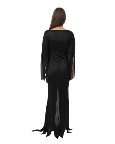 ptit-clown-gothic-hexe-kost-m-damen-lang-schwarz image 8