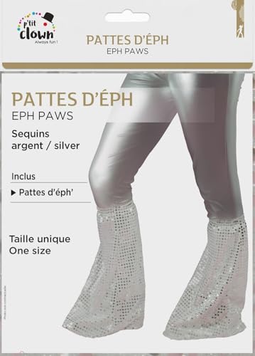 p-tit-clown-pf-tchen-und-ohren-stoff-mit-pailletten-silber image 4
