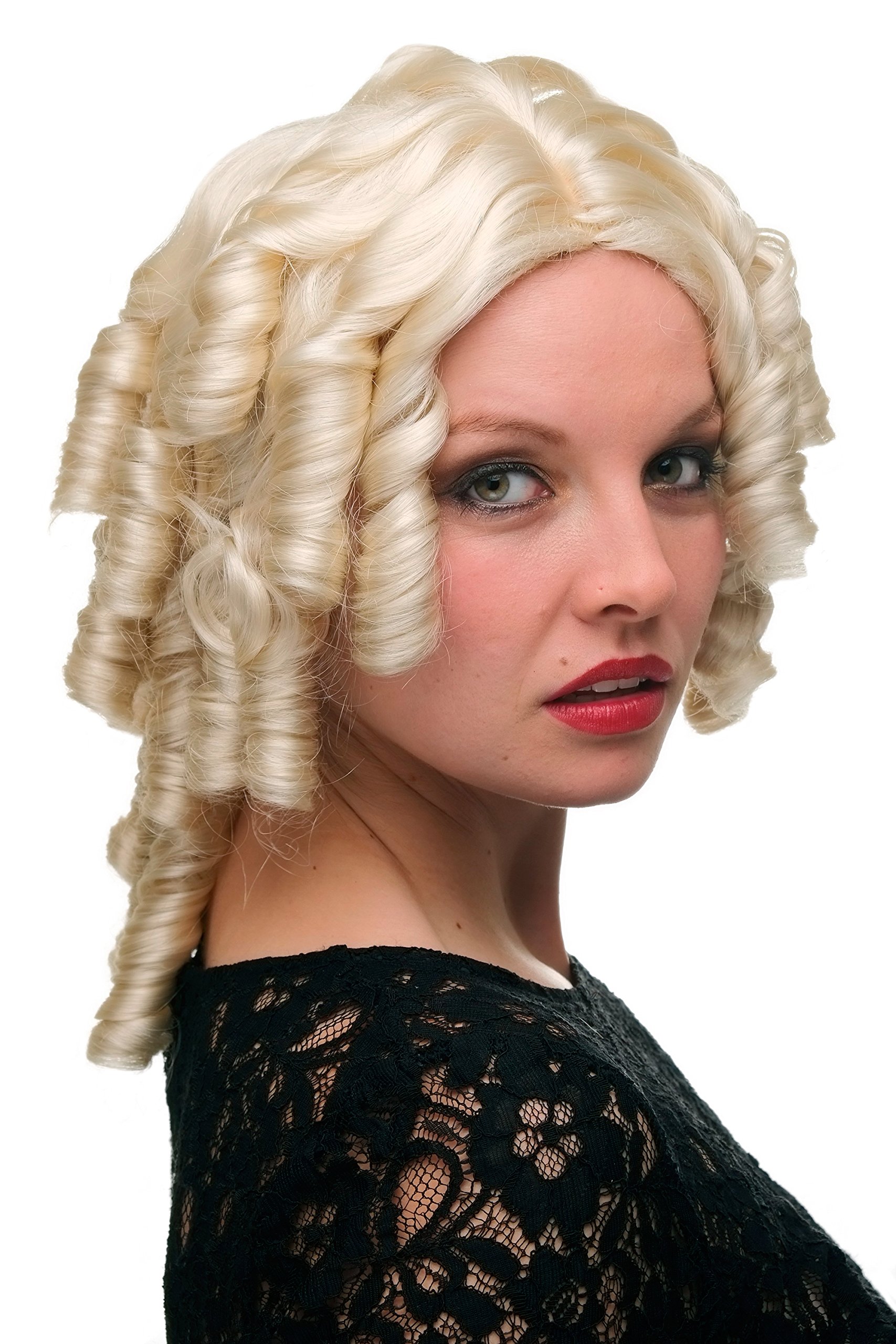 wig-me-up-6006a-613-barock-piraten-per-cke-hellblond-lockig-40-cm image 1