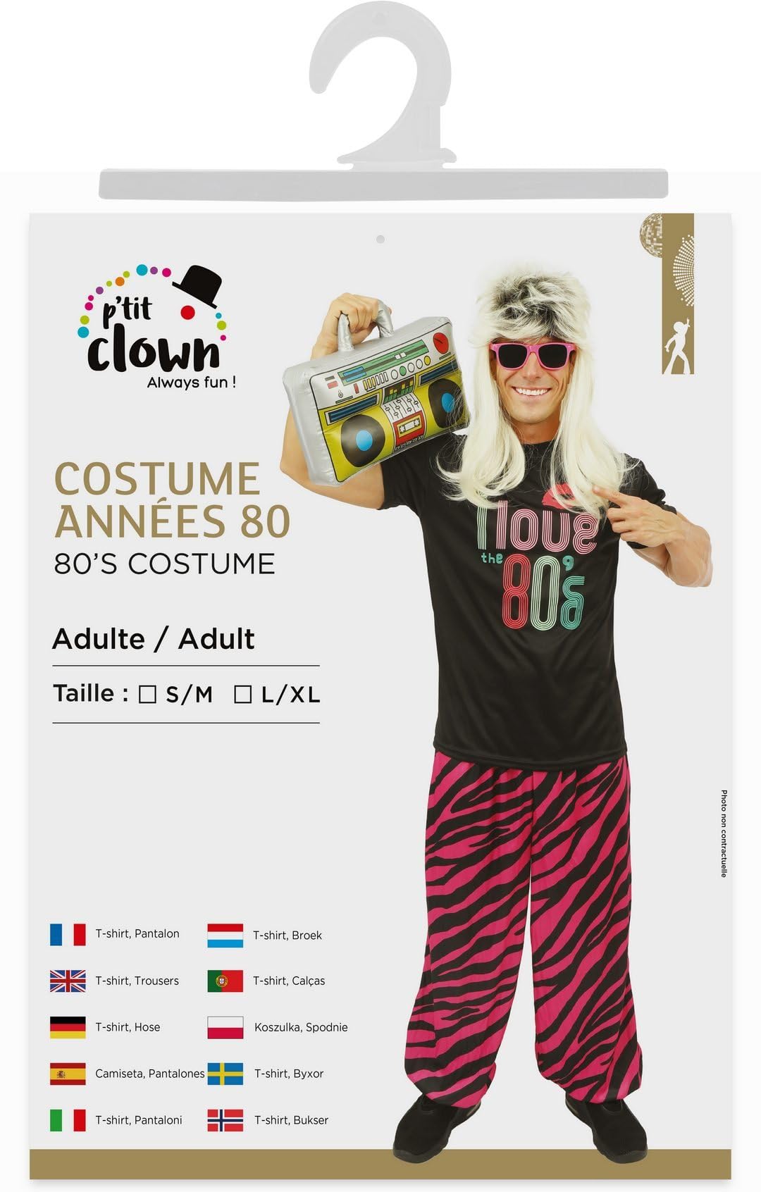 ptit-clown-80er-jahre-retro-kost-m-herren-t-shirt-und-hose image 6