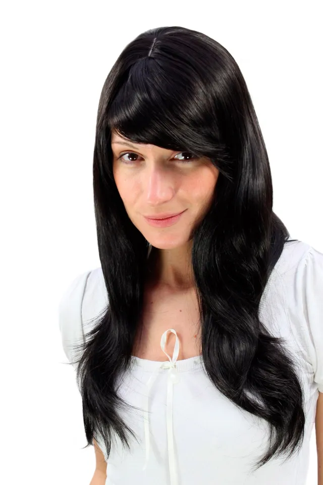wig-me-up-9213-2-damenper-cke-lang-glatt-schwarzbraun-60-cm image 1