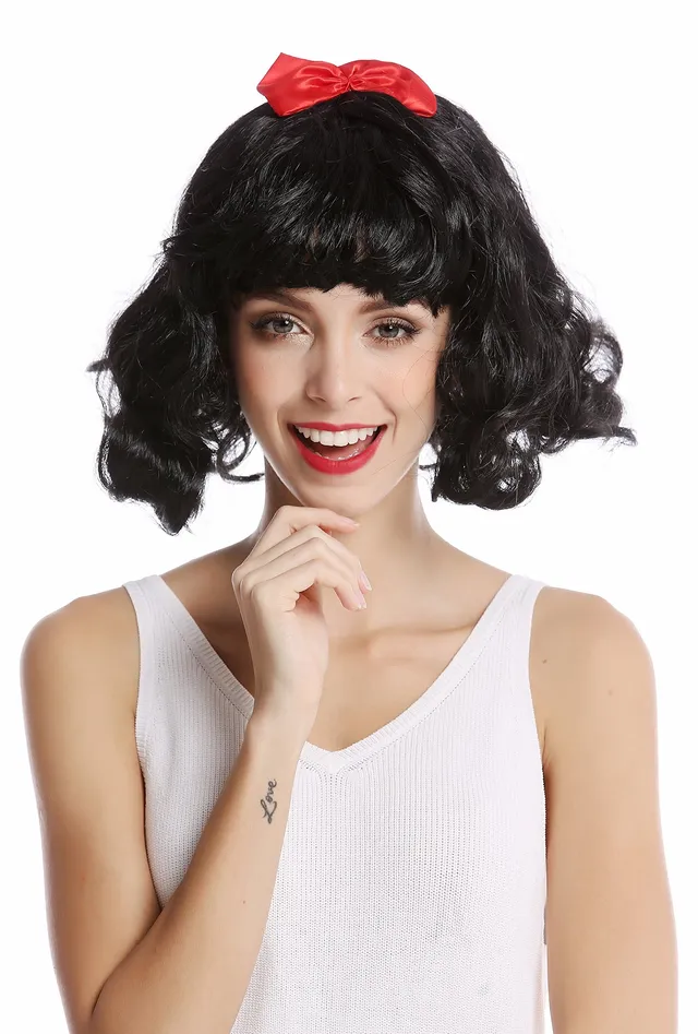 wig-me-up-90866-za103-damenper-cke-halblang-schwarz-wellig-mit-pony-und-roter-sc image 1