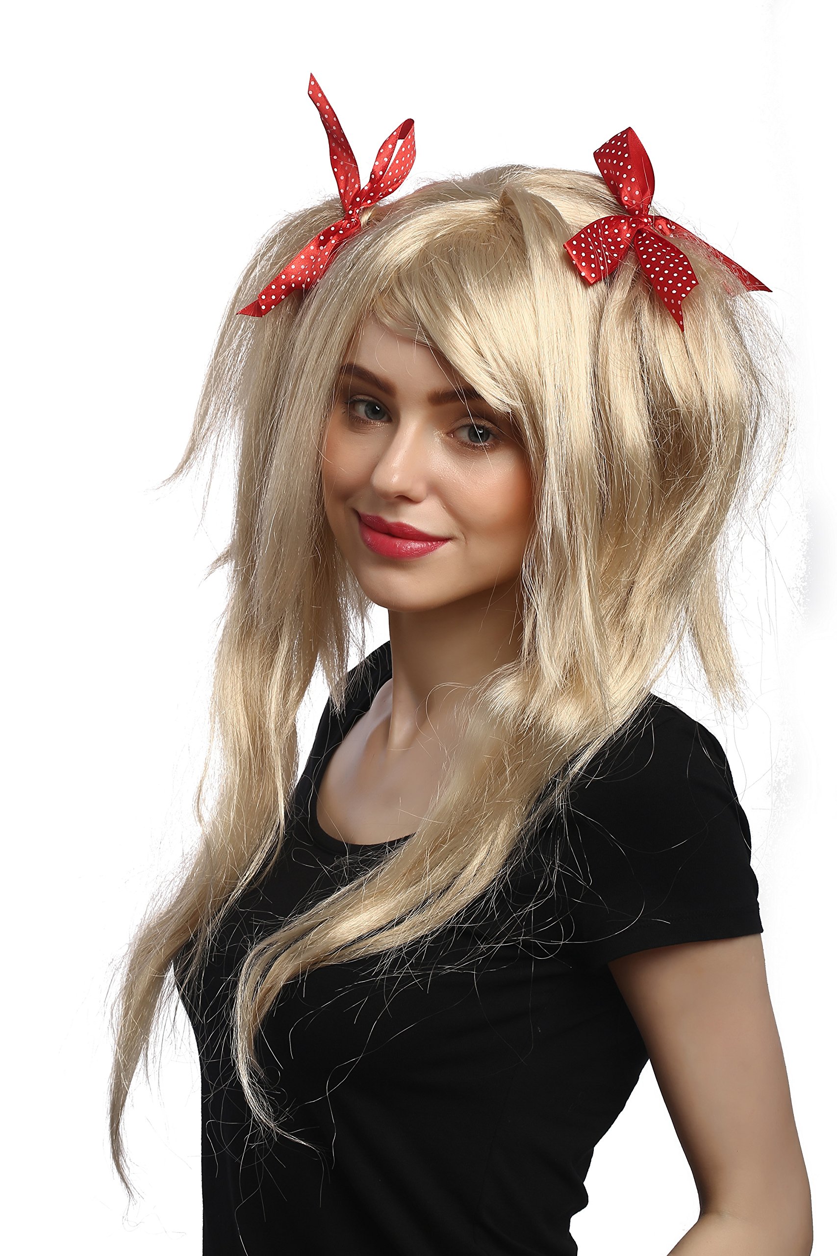 wig-me-up-91063-za83-damenper-cke-gothic-lolita-blond-mit-z-pfen-und-roten-schle image 2