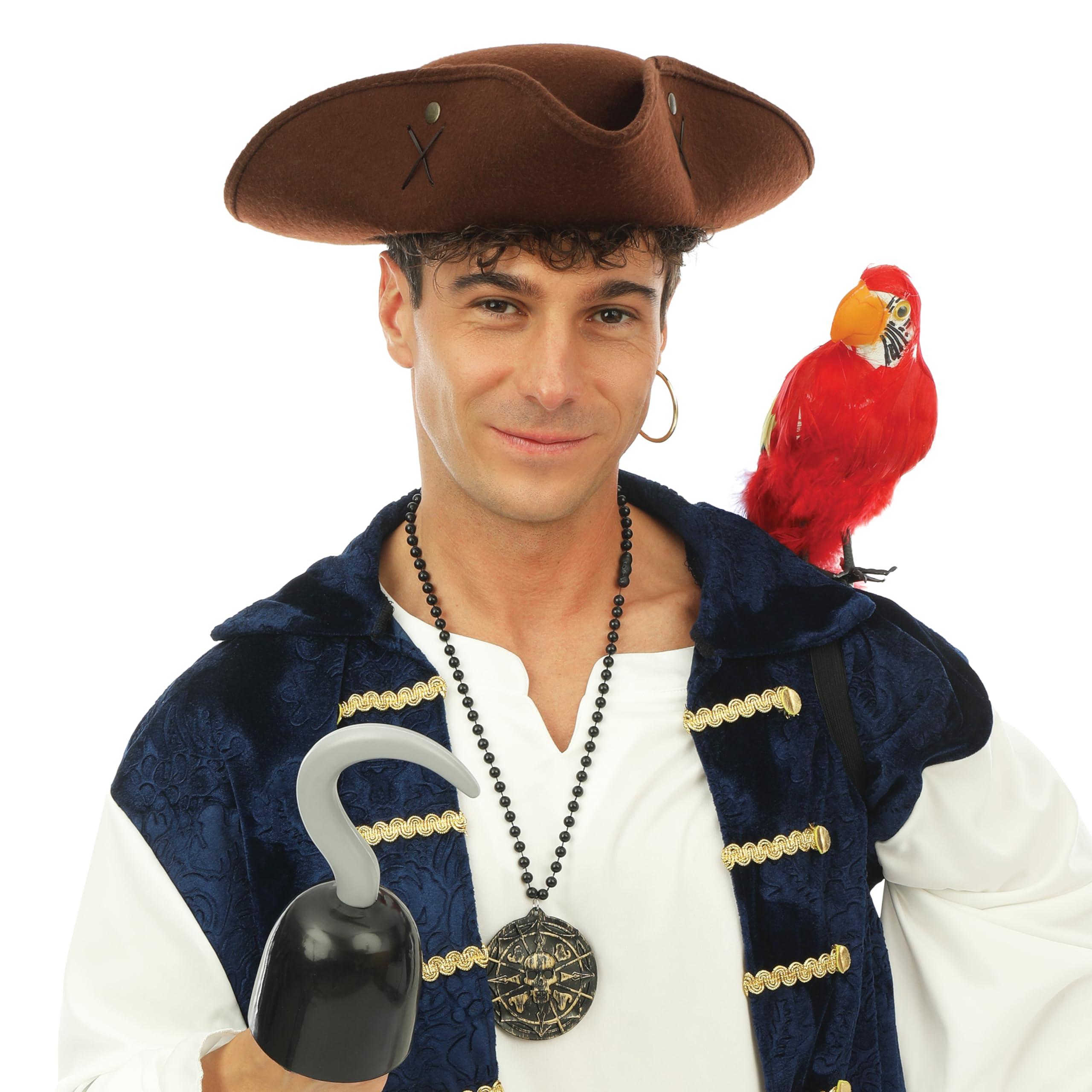 ptit-clown-23898-piratenhut-braun-erwachsene image 3