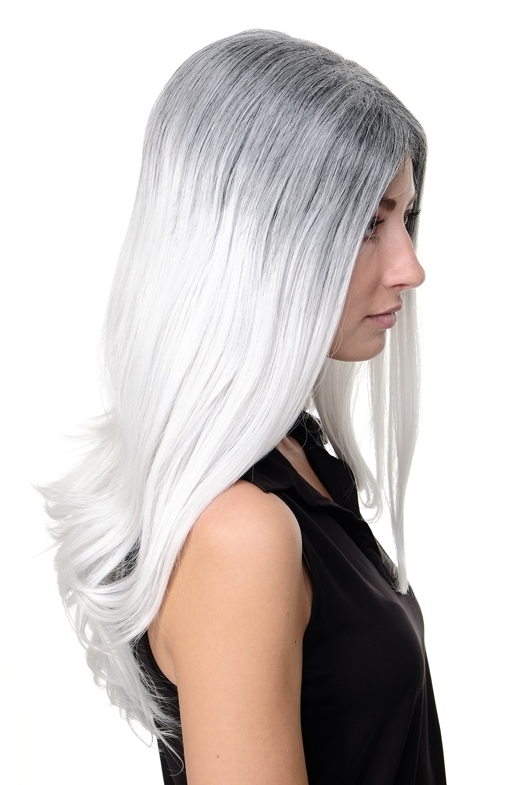 wig-me-up-gfw1809-damenper-cke-lang-glatt-ombre-schwarz-wei-grau image 3