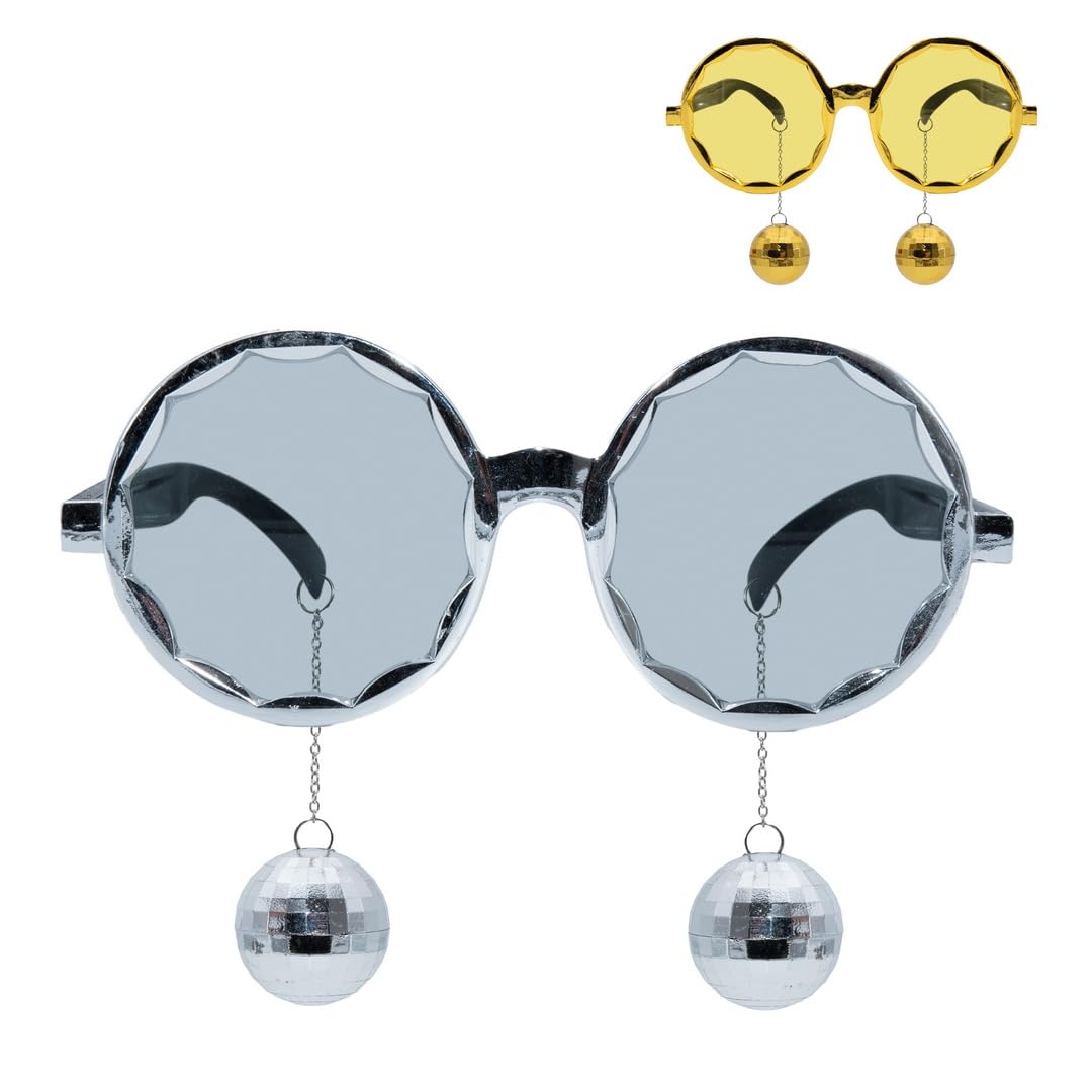 p-tit-clown-35001-disco-brille-kunststoff-goldfarben-silberfarben image 1