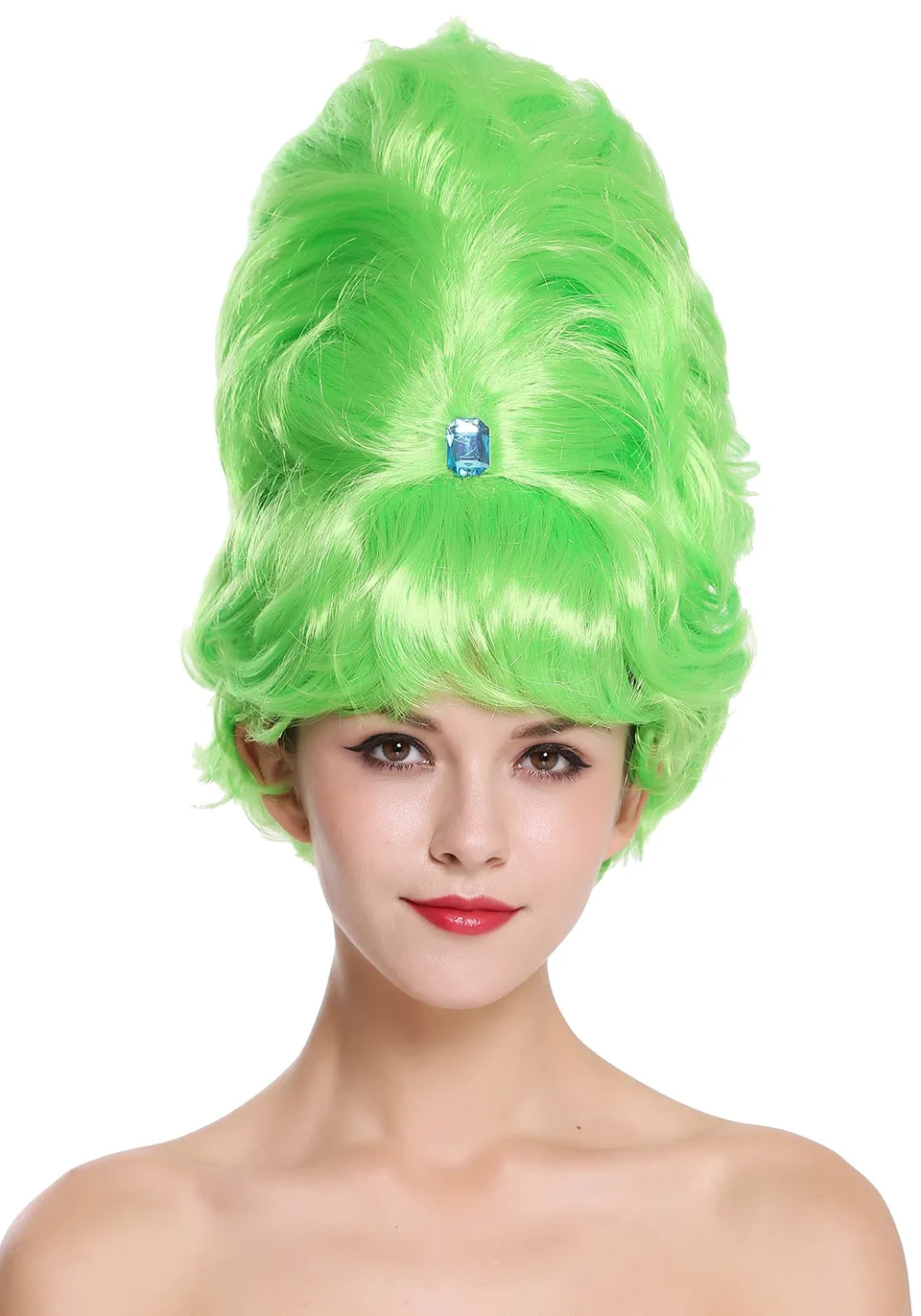 wig-me-up-mh-th49-pc15-beehive-turmper-cke-neongr-n-60er-barock image 1