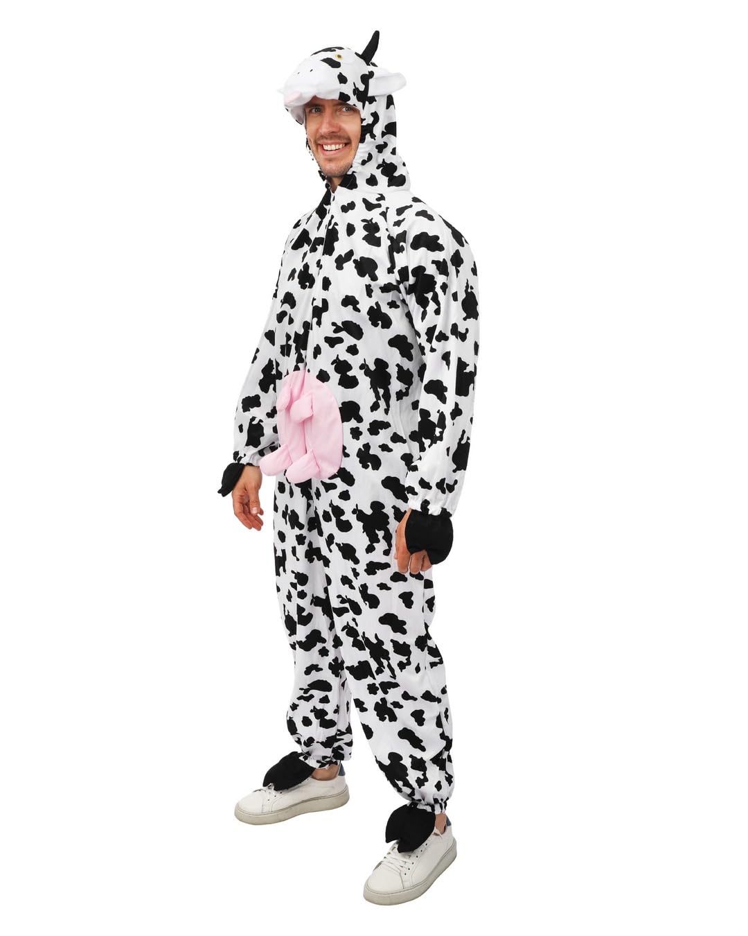 p-tit-clown-kuh-kost-m-erwachsene-unisex-overall-mit-kapuze image 2