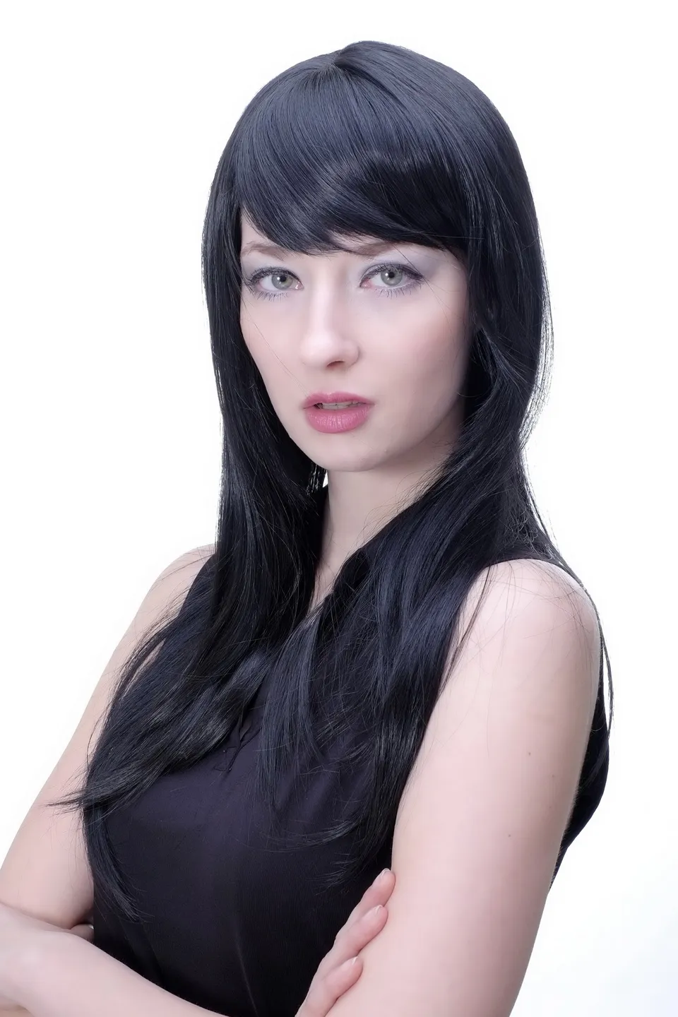 wig-me-up-per-cke-3280-2-schwarz-lang-glatt-ca-50-cm-mit-pony-und-scheitel image 1