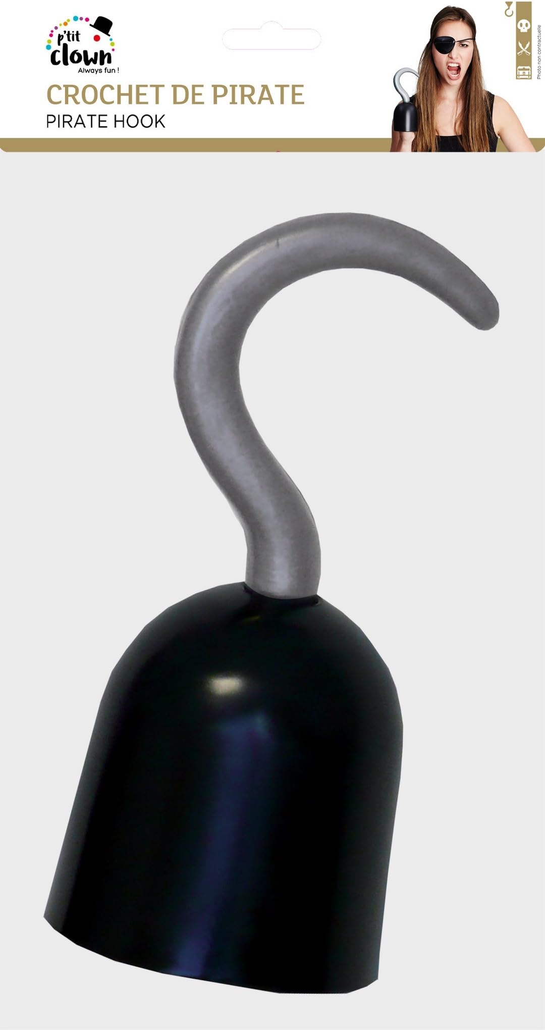 ptit-clown-piraten-haken-36160-schwarz-kunststoff image 5