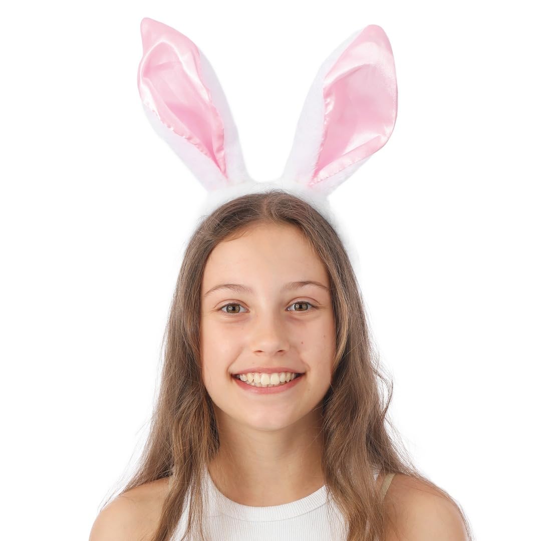 p-tit-clown-haarreif-hasenohren-wei-rosa-fleece-kost-m-zubeh-r image 3