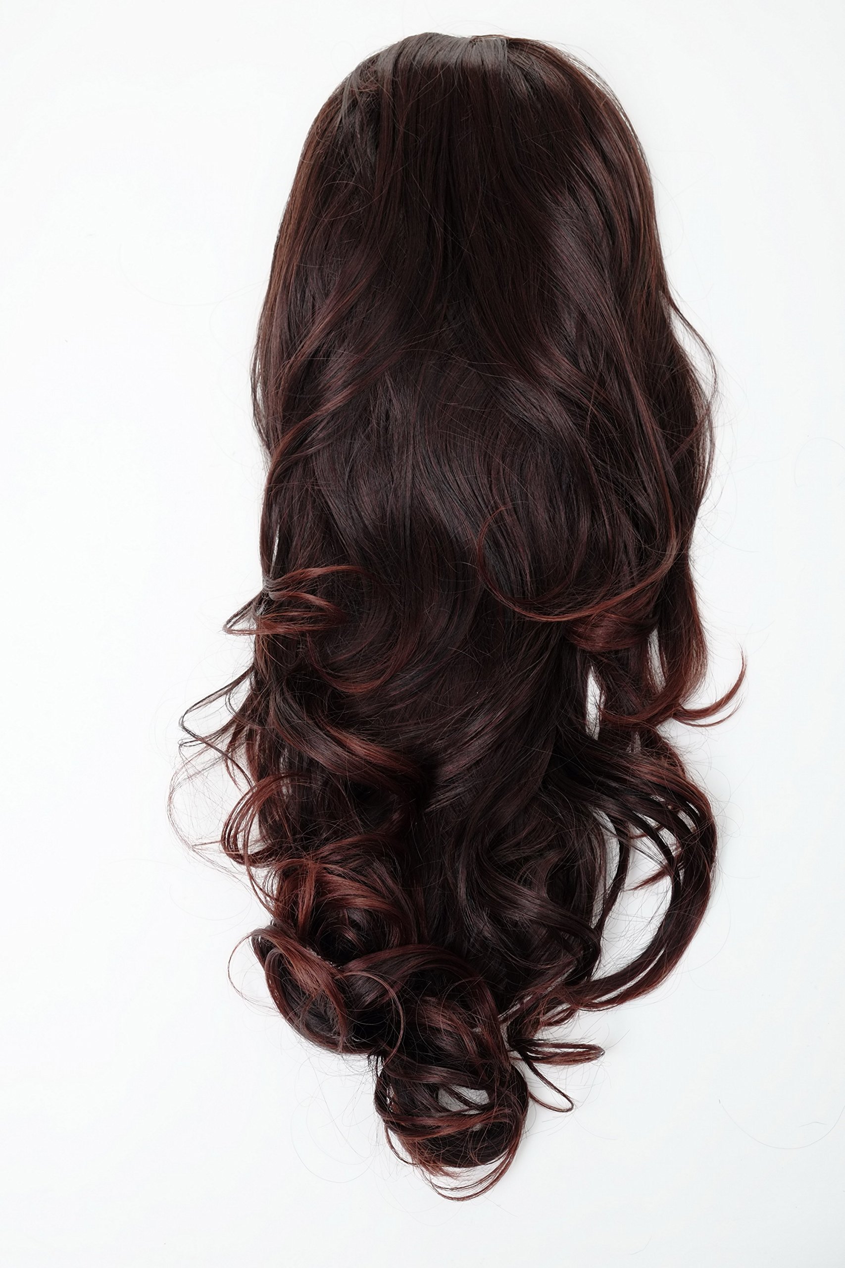 wig-me-up-h9307-2t33-halbper-cke-haarverl-ngerung-braun-mix-60-cm image 2
