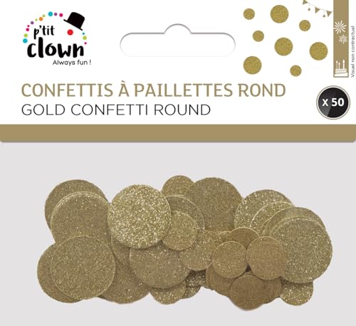 p-tit-clown-glitzer-konfetti-rund-gold-50-st-ck image 5