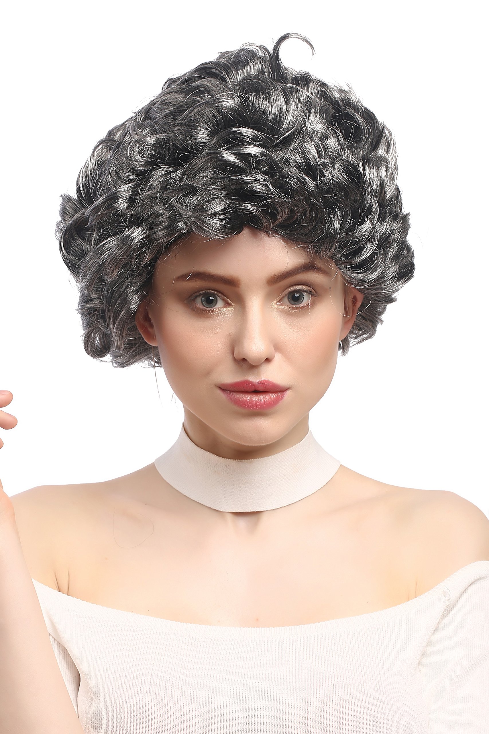 wig-me-up-91097-za63-za103-oma-per-cke-grau-schwarz-meliert-lockig-kurz-ca-25-cm image 4