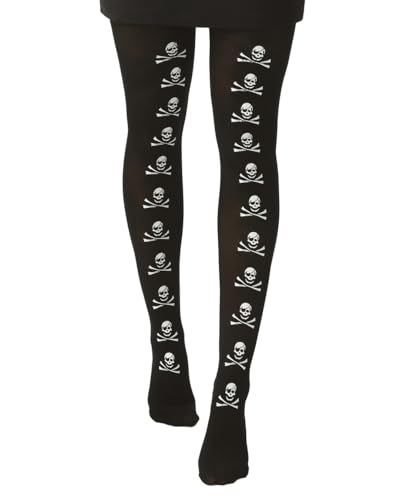 p-tit-clown-halloween-strumpfhose-damen-skelett-day-of-the-dead-fledermaus image 4
