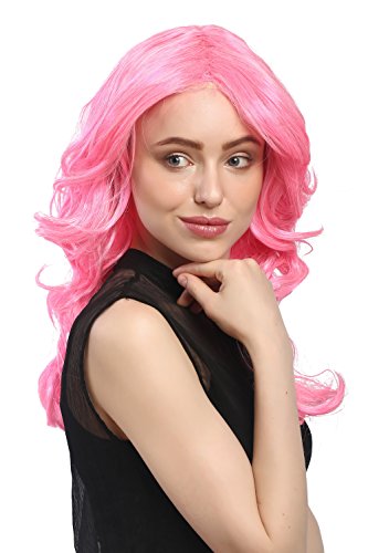 wig-me-up-91260-party-per-cke-diva-volumen-pink-rosa-50-cm image 5