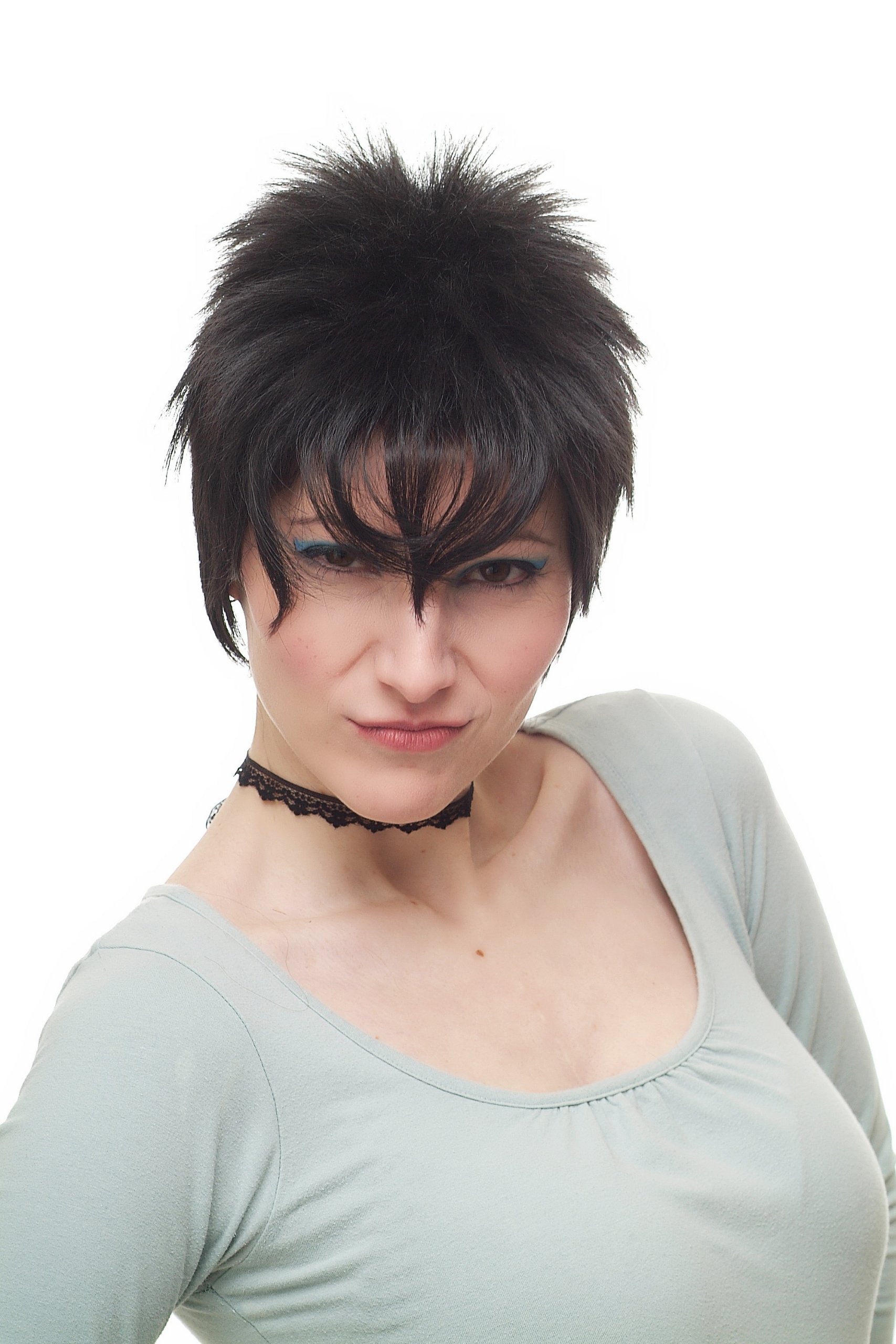 wig-me-up-1246-2-damenper-cke-kurz-80er-retro-punk-wave-schwarz-25-cm image 5