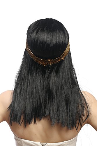 wig-me-up-91270-za103-per-cke-damen-lang-schwarz-mit-pony-und-gold-stirnband-cle image 8