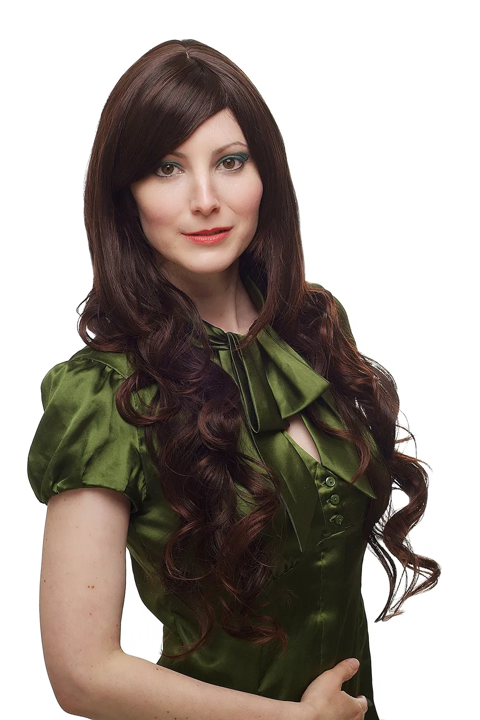 wig-me-up-h9550-2t33-damenper-cke-sehr-lang-mahagoni-75-cm image 1