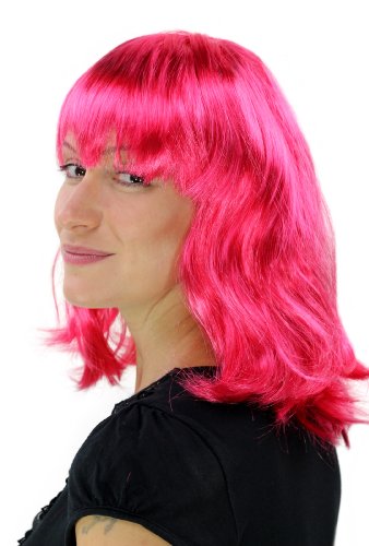 wig-me-up-pw0118-pc41-party-per-cke-schulterlang-pink-disco-karneval image 6