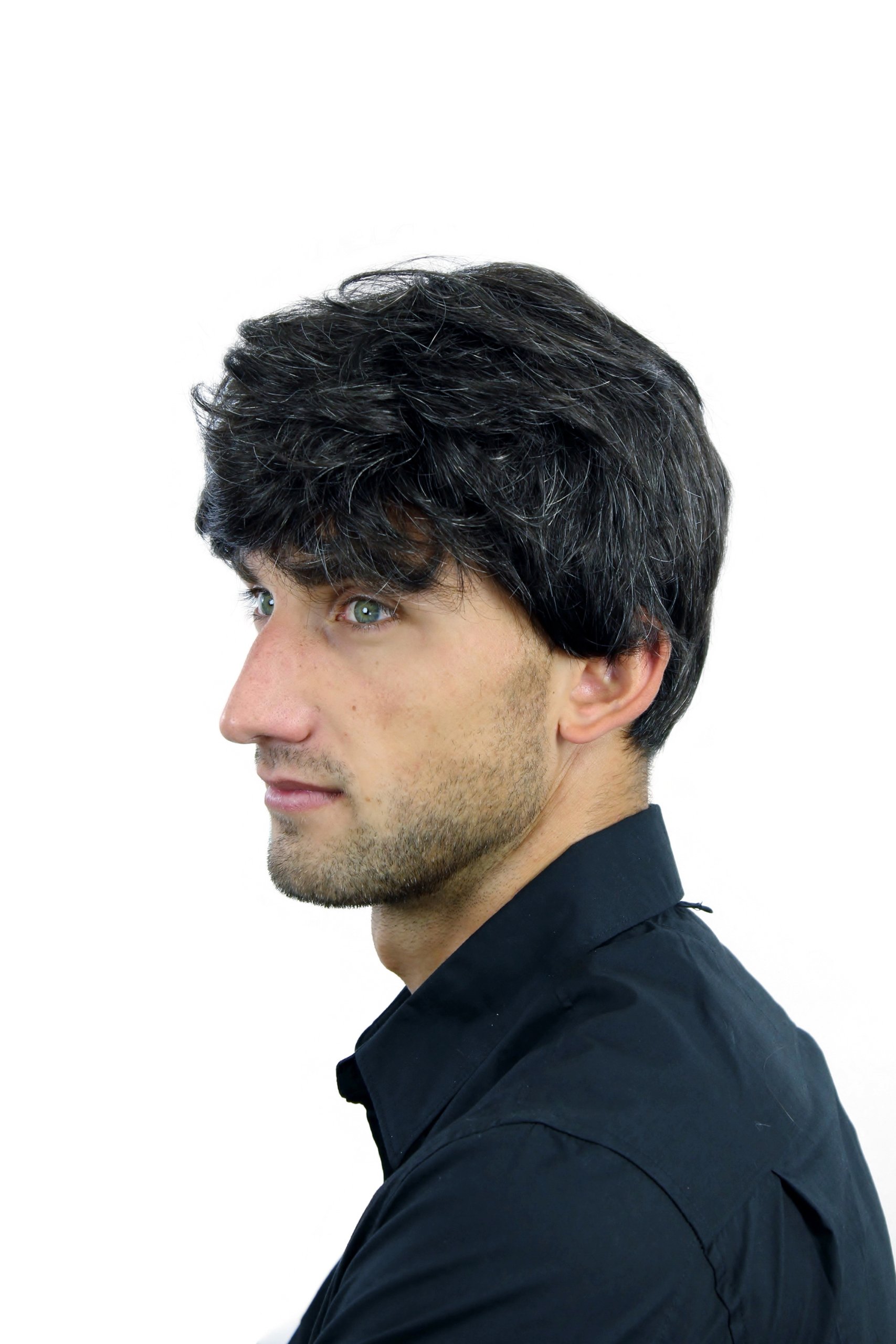 wig-me-up-cm-195-3-613-herrenper-cke-dunkelbraun-grau-kurz-wellig-25-cm image 2