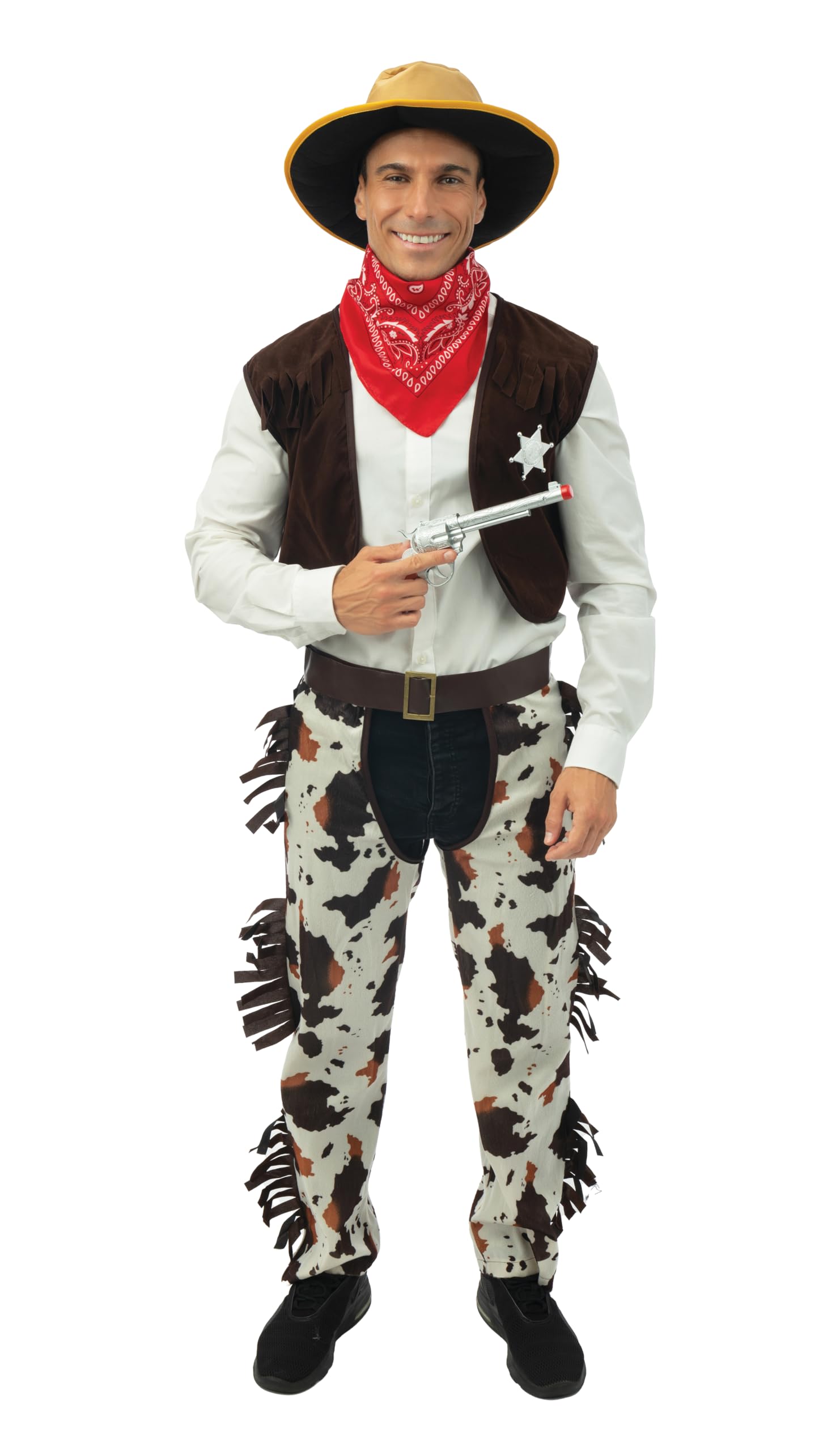 ptit-clown-89255-cowboy-kost-m-herren-western-5-teilig-braun-l-xl image 1