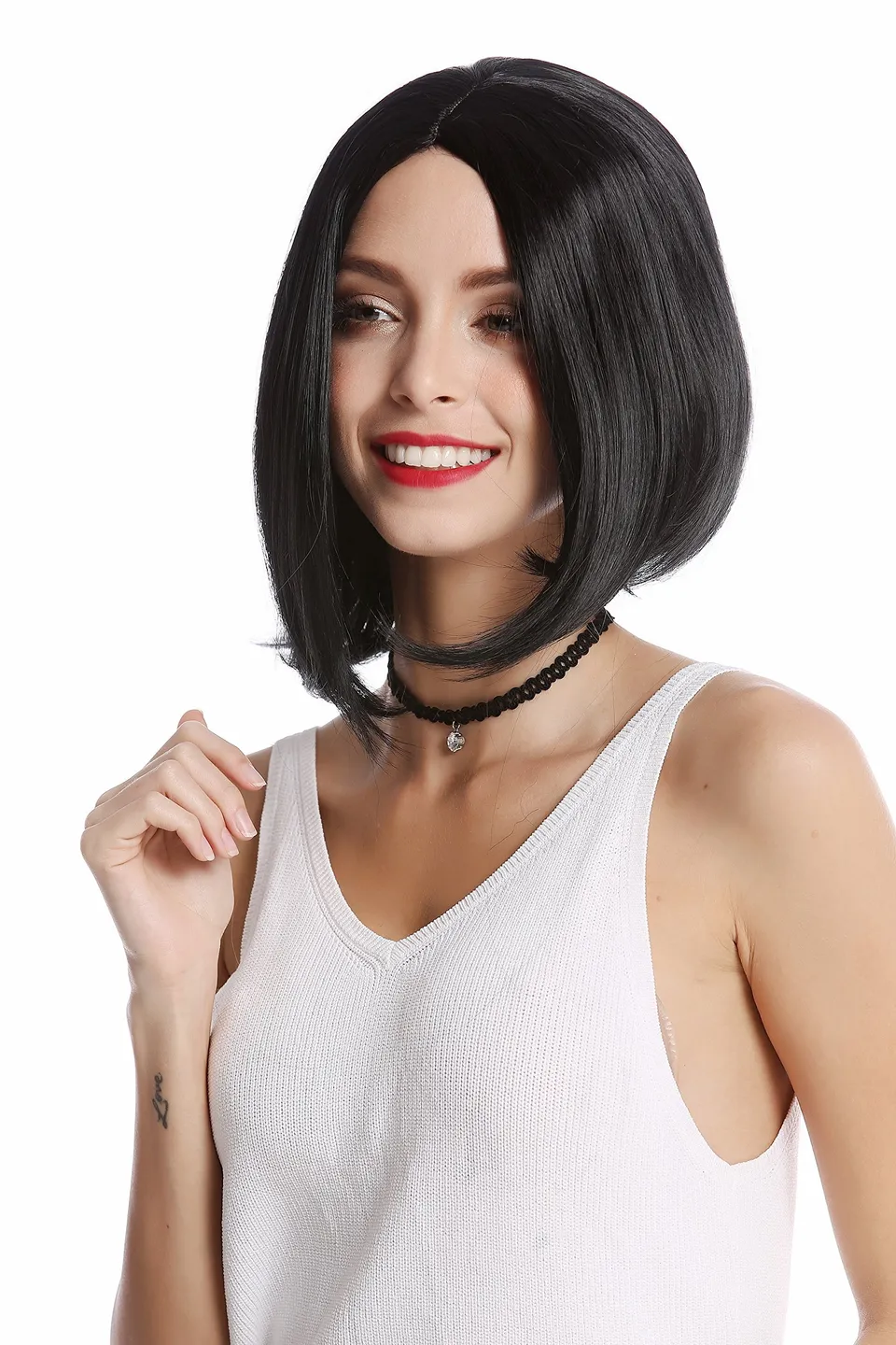wig-me-up-yzf-4370-1-damenper-cke-longbob-mittelscheitel-schwarz-30-cm image 1