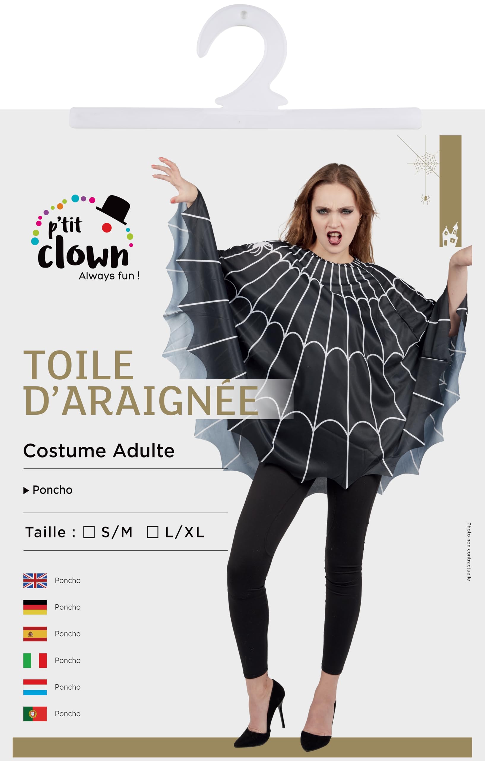 p-tit-clown-spinnennetz-poncho-kost-m-f-r-damen-halloween image 6