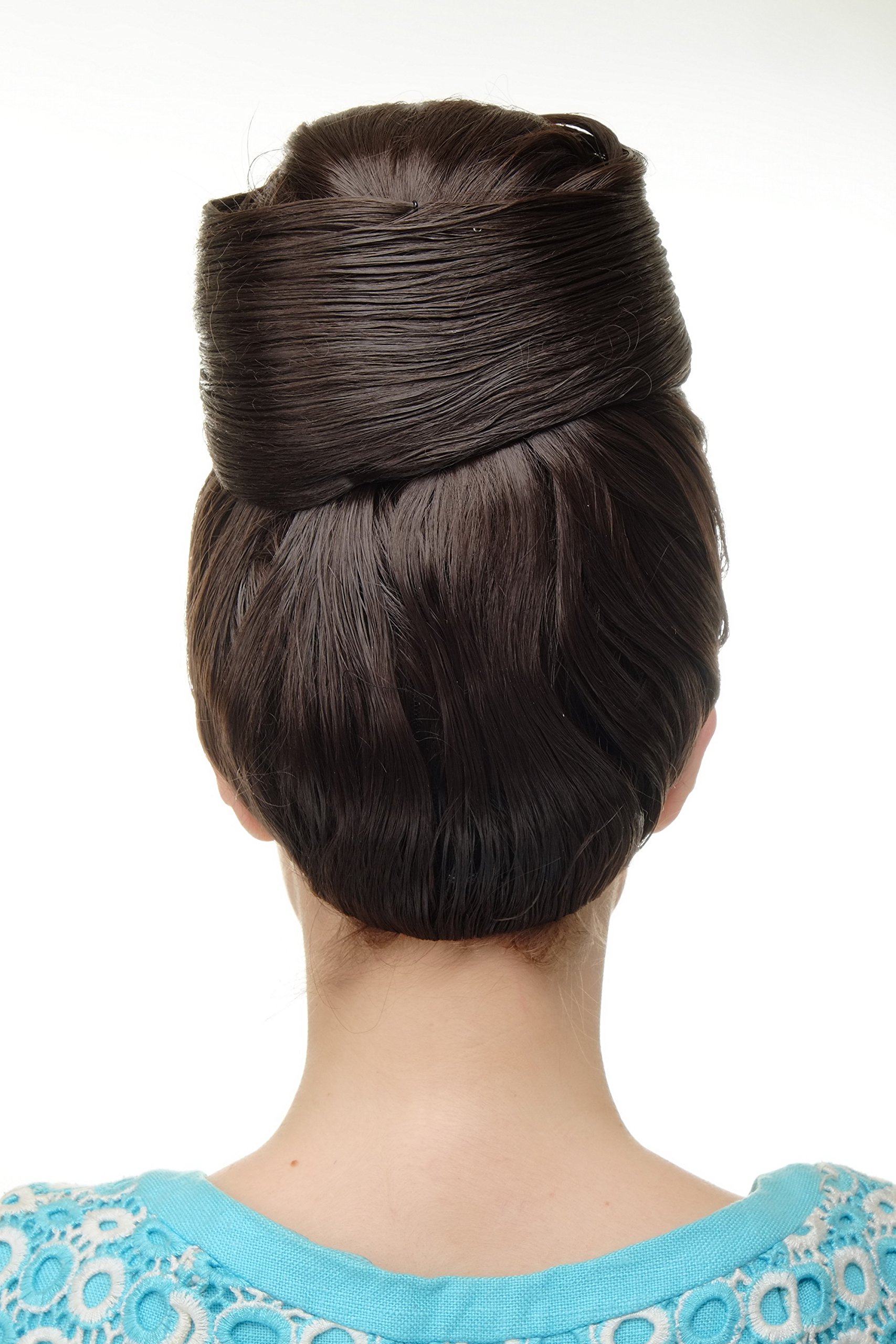 wig-me-up-gfw2200-6-damenper-cke-beehive-dutt-mittelbraun-25-cm-vintage-50er-60e image 4