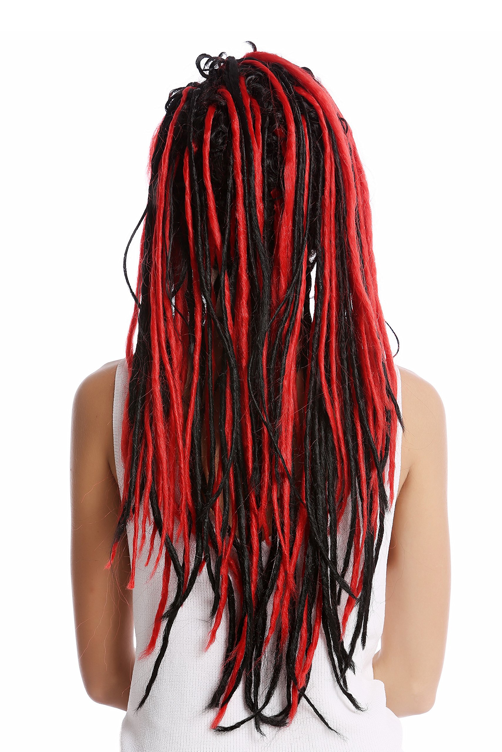 wig-me-up-dreadlocks-per-cke-schwarz-rot-70cm-gf-w2416 image 3