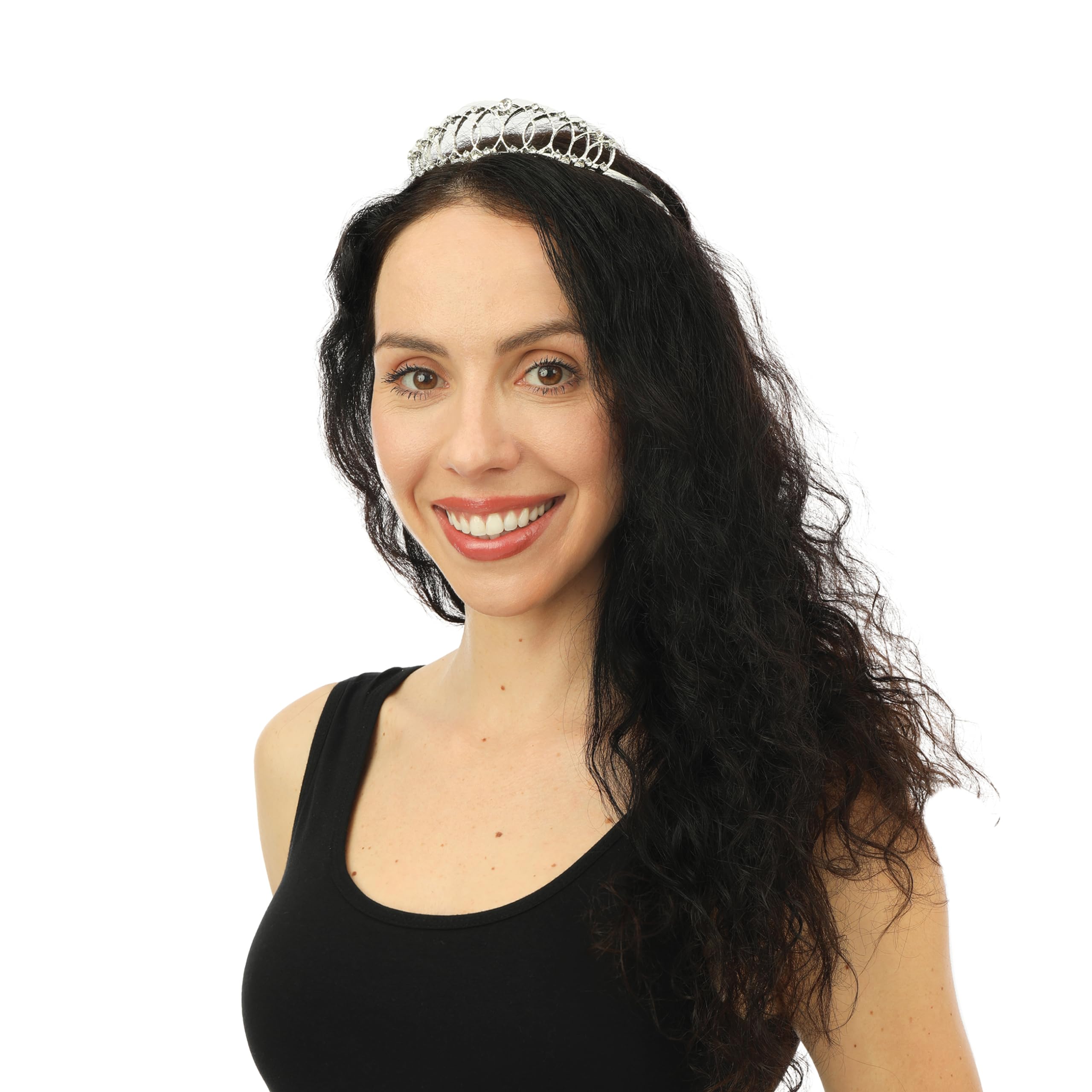 p-tit-clown-15104-prinzessinnen-diadem-luxus-versilbert-mit-strass image 2