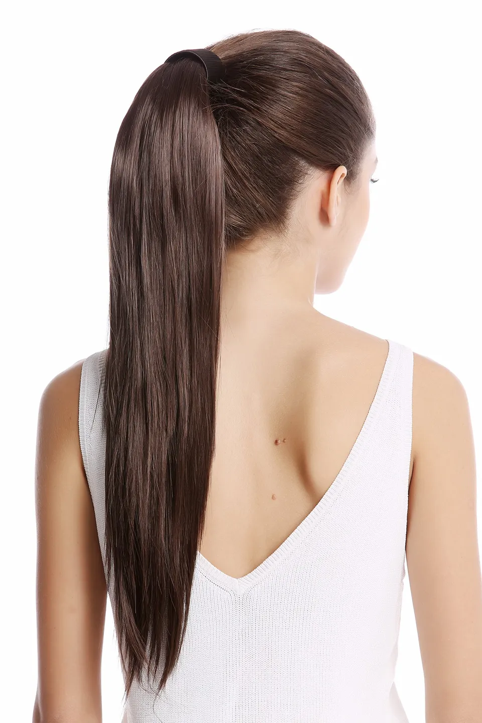 wig-me-up-srosy-6-haarteil-pferdeschwanz-glatt-55-cm-mittelbraun image 1