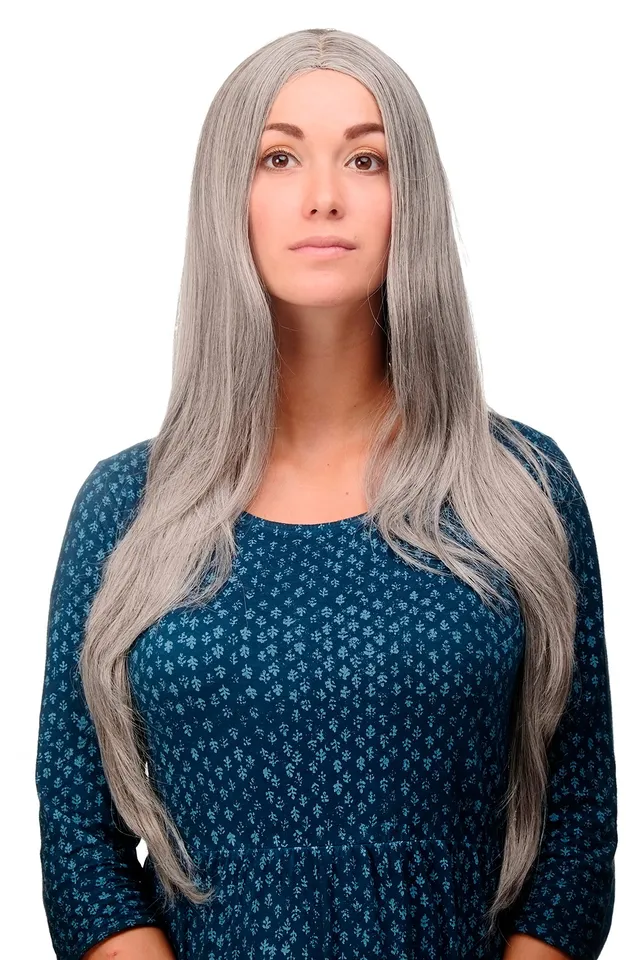 wig-me-up-3217-51-damenper-cke-grau-silbergrau-80-cm-glatt image 1