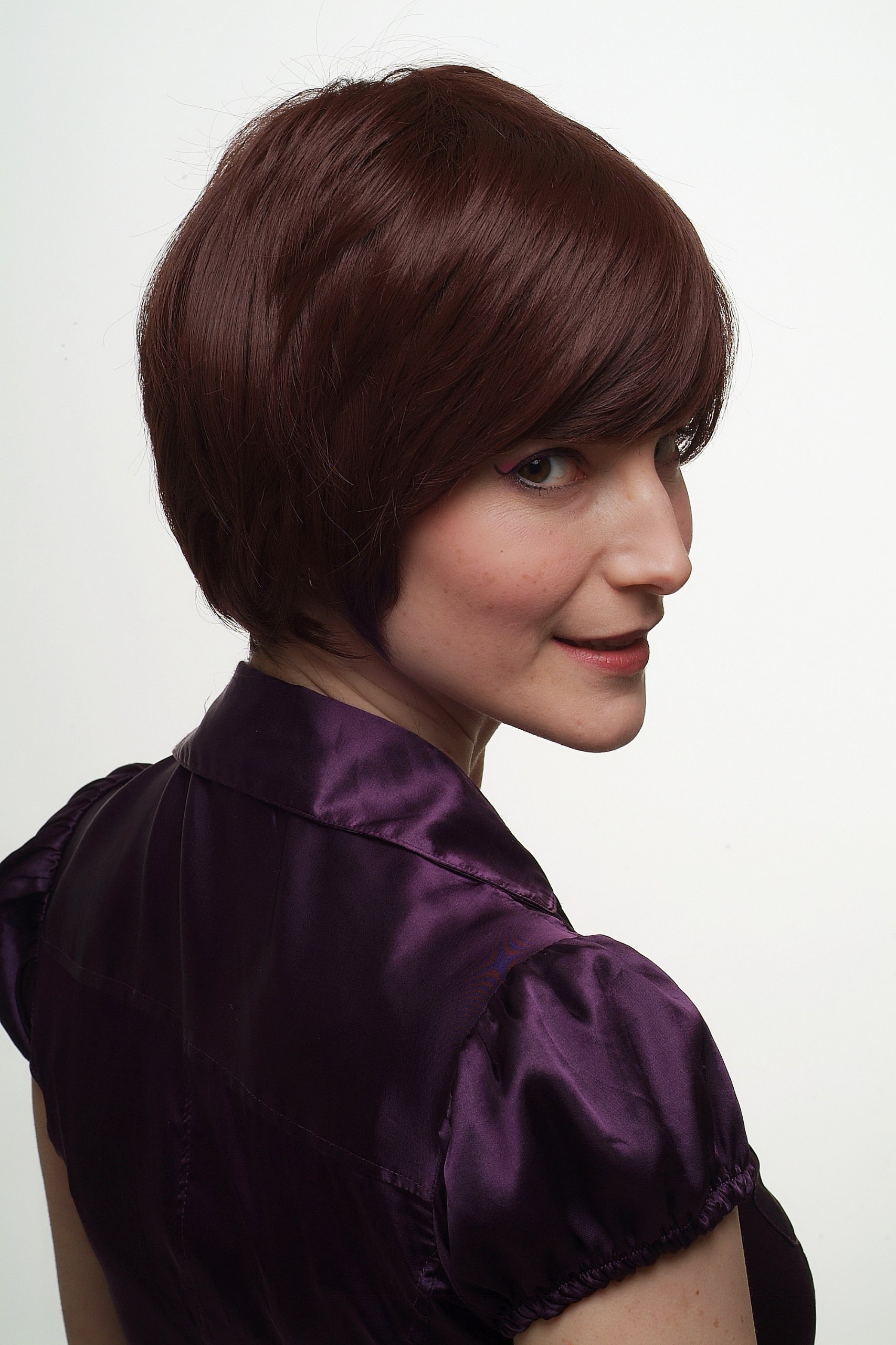 wig-me-up-sa040-33-kurzhaar-per-cke-braun-twiggy-bob-25-cm-unisex image 7