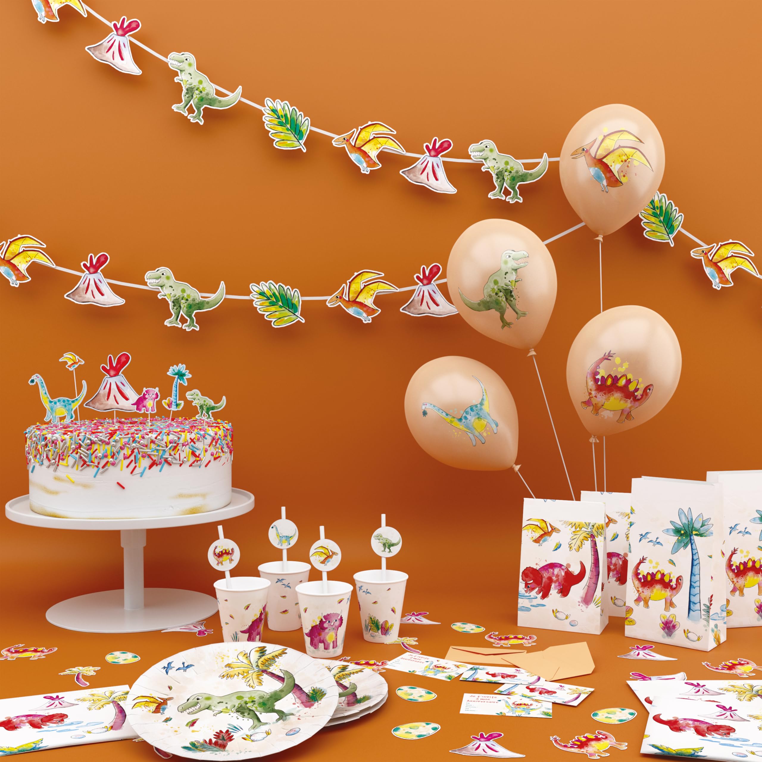 ptit-clown-22463-luftballons-geburtstag-dinosaurier-30-cm-8-st-ck image 2