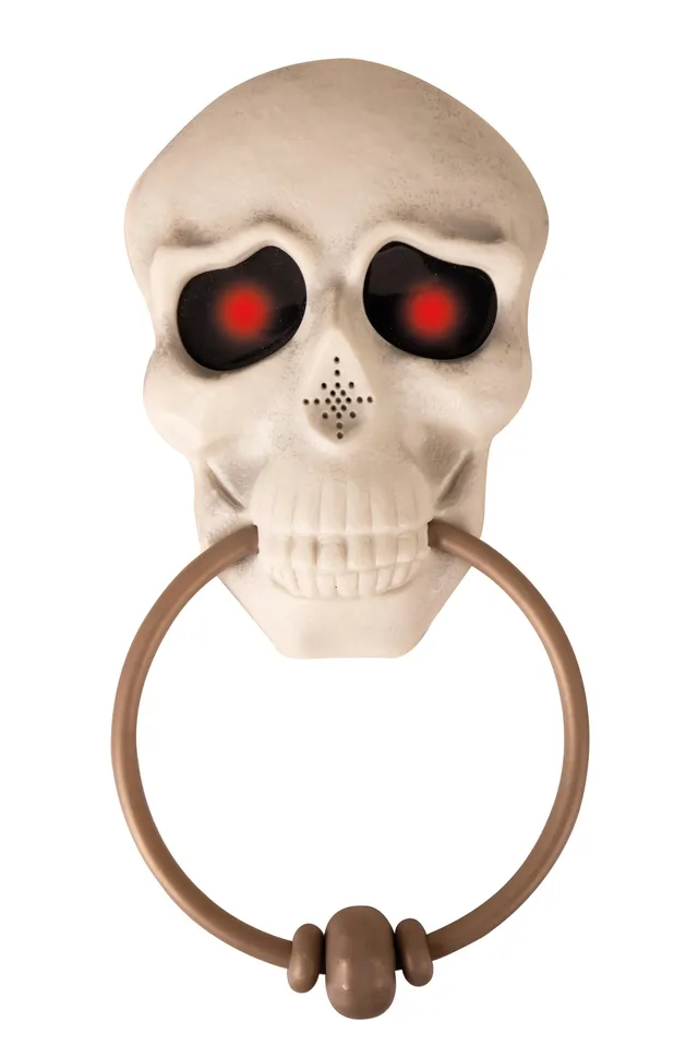 p-tit-clown-halloween-totenkopf-t-rklingel-28-cm-mit-sound-und-licht image 1
