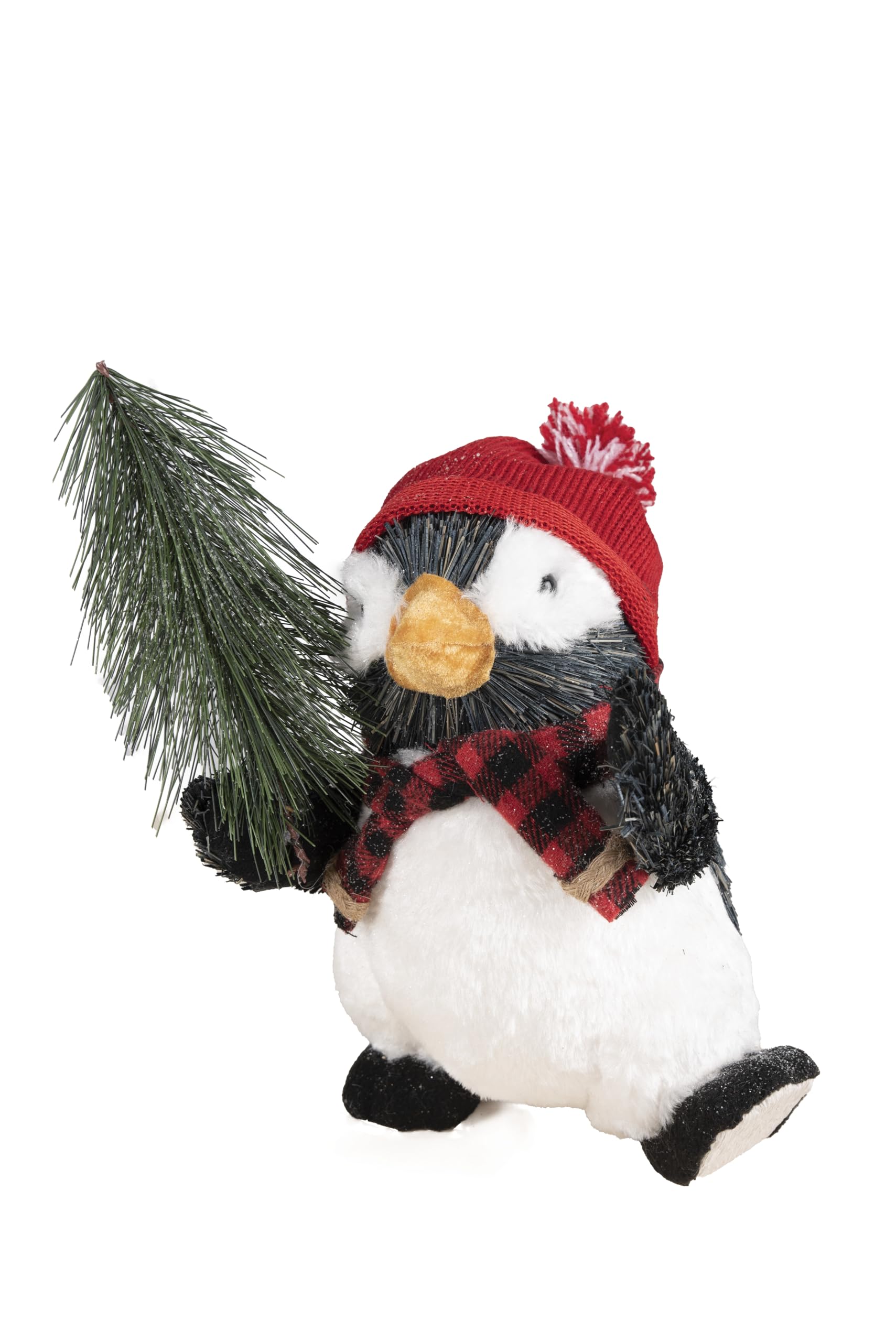 p-tit-clown-deko-pinguin-26-cm-mit-schal-und-tannenbaum image 1