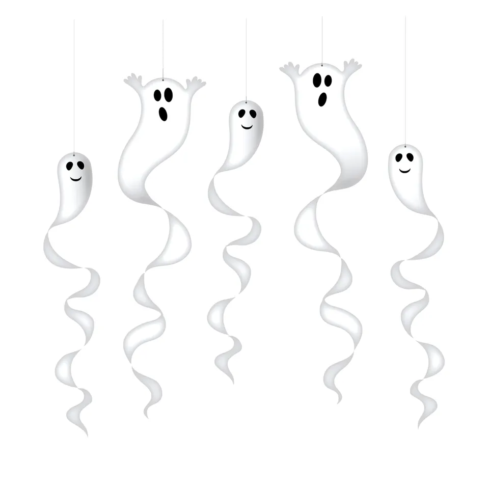 ptit-clown-halloween-spiralen-geister-5er-set-zum-aufh-ngen image 1