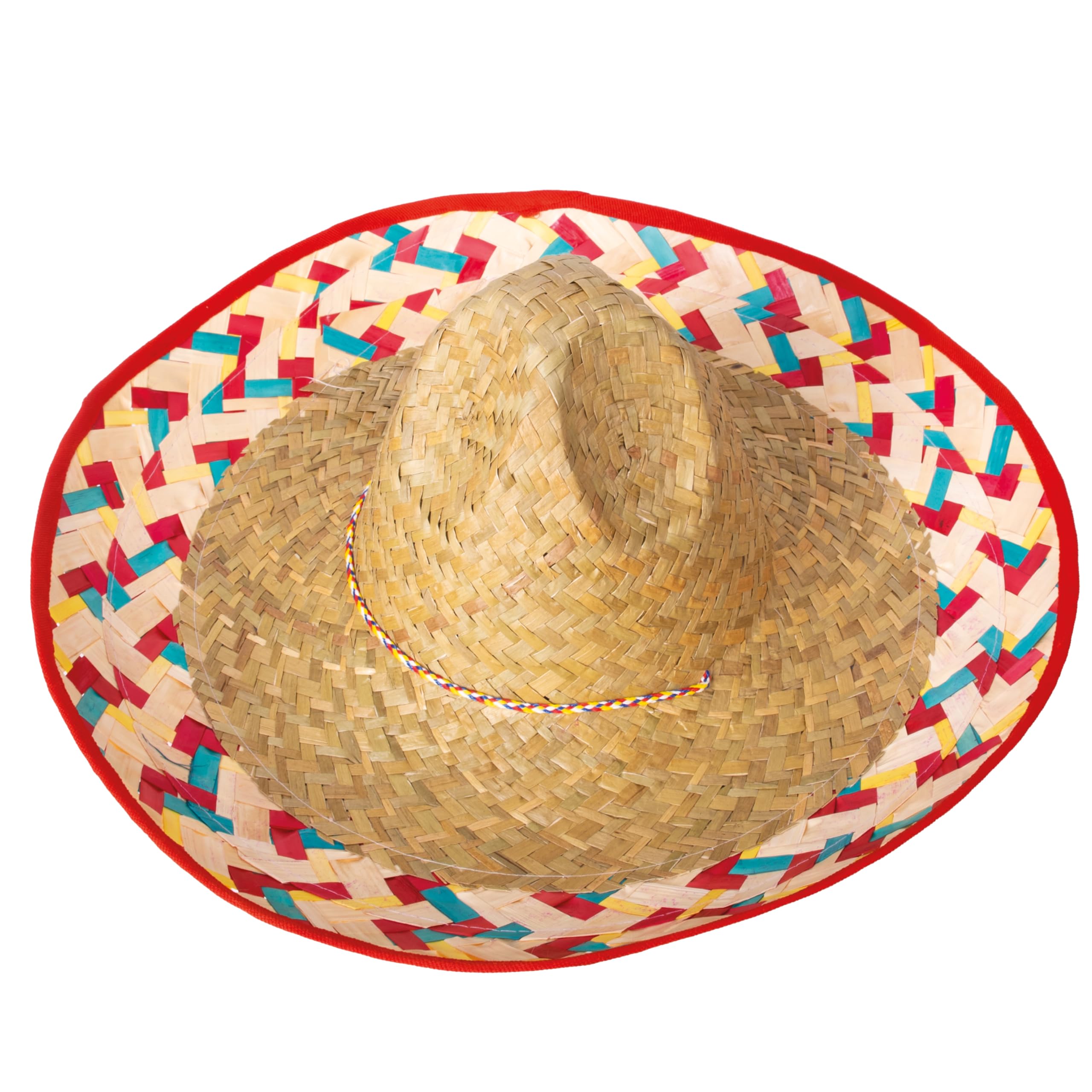 p-tit-clown-95417-sombrero-strohgeflecht-mehrfarbig-karnevalshut image 3
