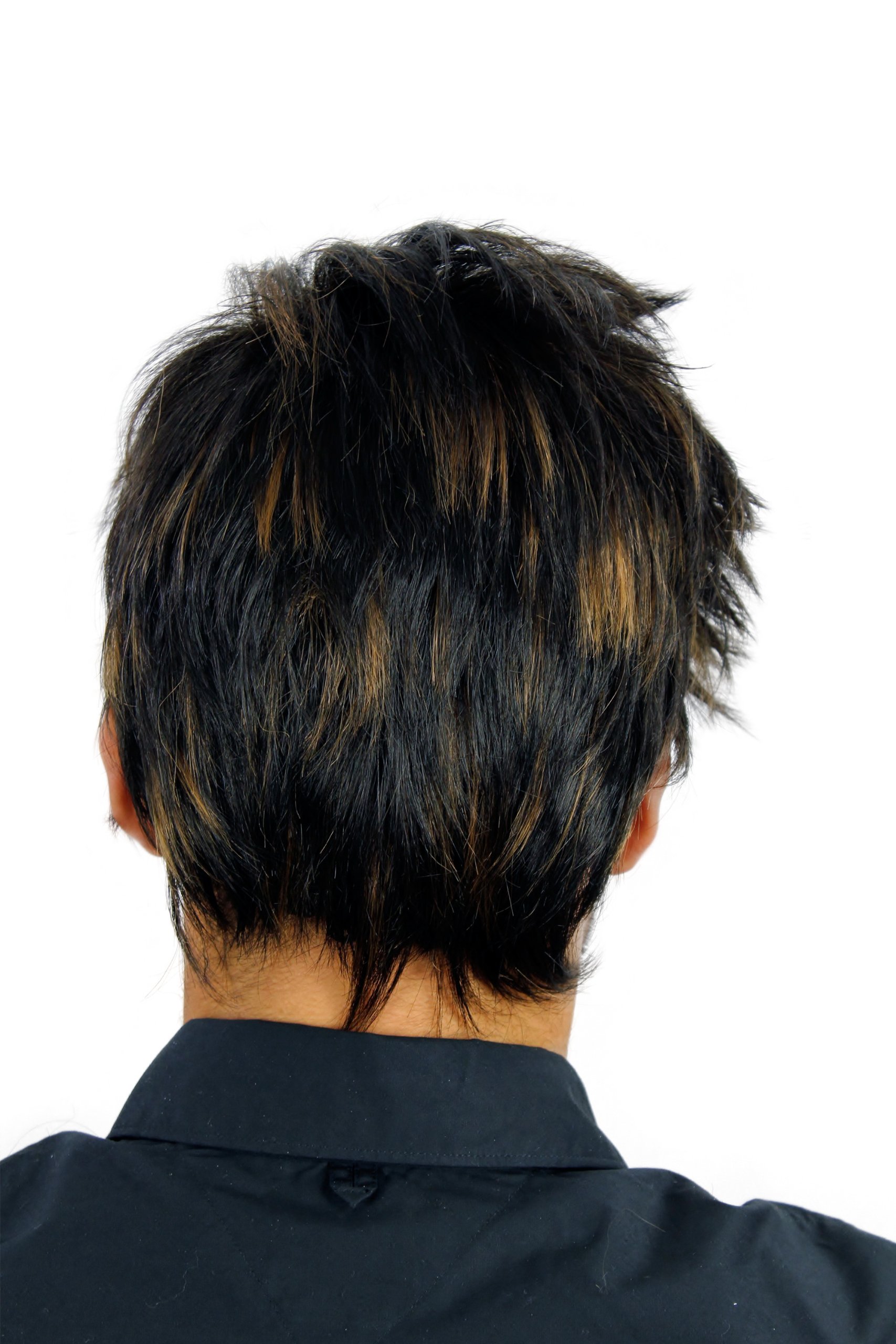 wig-me-up-wl-3030a-2f27-herrenper-cke-schwarzbraun-blond-kurz-wild-25-cm image 3