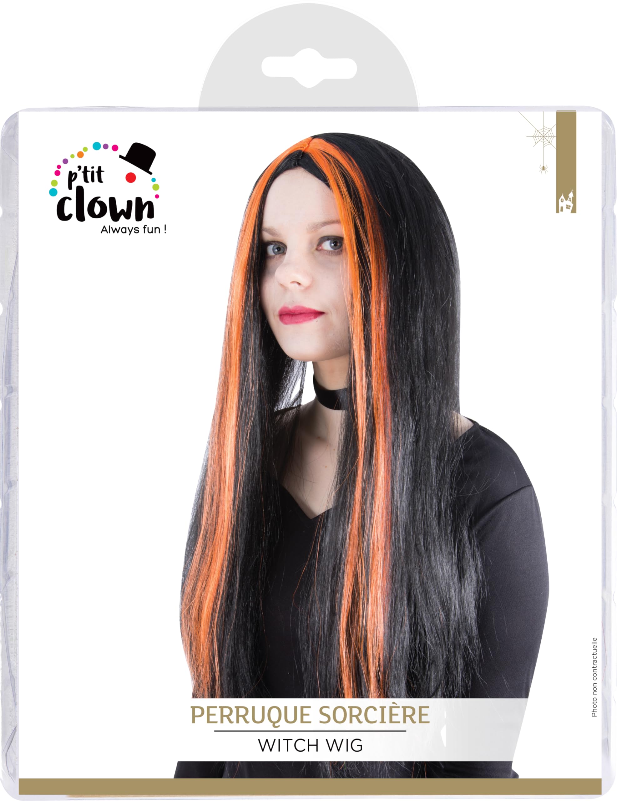 p-tit-clown-11502-hexenper-cke-lang-schwarz-orange-damen image 5
