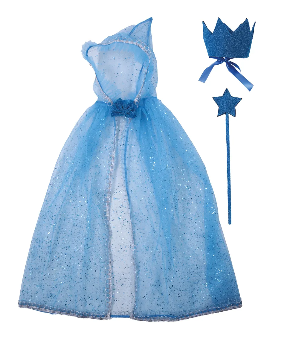 ptit-clown-zubeh-r-set-glitzerprinzessin-m-dchen-einheitsgr-e-blau image 1