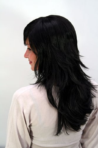 wig-me-up-9265-1b-lange-per-cke-schwarz-mit-gestuftem-haar-und-pony image 7